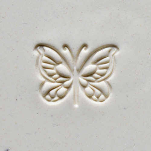 Scl-043 Large Round Stamp - Butterfly 2